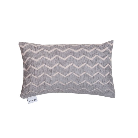 Διακοσμητικό Μαξιλάρι Throws Perla Grey Chenille Jacquard Anna Riska (32x52) 1Τεμ