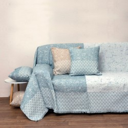 Ριχτάρι Διθέσιου Throws 1575 Lake Blue Jacquard Anna Riska (180x240) 1Τεμ