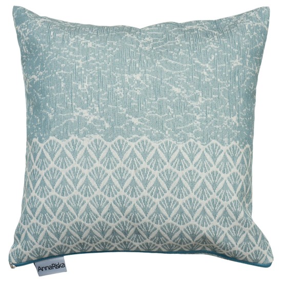 Μαξιλάρι Διακοσμητικό Throws 1575 Lake Blue Jacquard Anna Riska (55x55) 1Τεμ