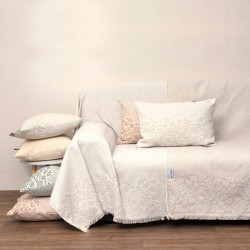 Ριχτάρι Τετραθέσιου Throws 1577 Sand Jacquard Anna Riska (180x320) 1Τεμ