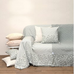 Ριχτάρι Τετραθέσιου Throws 1577 Olive Green Jacquard Anna Riska (180x320) 1Τεμ