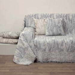 Ριχτάρι Διθέσιου Throws Des 1532 Grey Jacquard Cotton Anna Riska (180x240) 1Τεμ