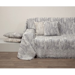 Ριχτάρι Διθέσιου Throws Des 1532 Grey Jacquard Cotton Anna Riska (180x240) 1Τεμ