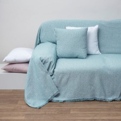 Ριχτάρι Διθέσιου Throws Jacquard 1554 Lake Blue Cotton Anna Riska (180x240) 1Τεμ