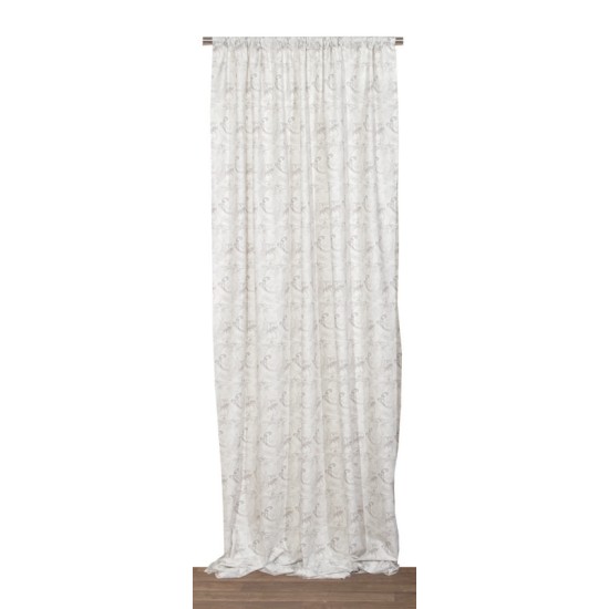 Κουρτίνα Με Τρέσα Curtains Des Colin 08 Choco Panama Digital Print Anna Riska (280x270) 1Τεμ