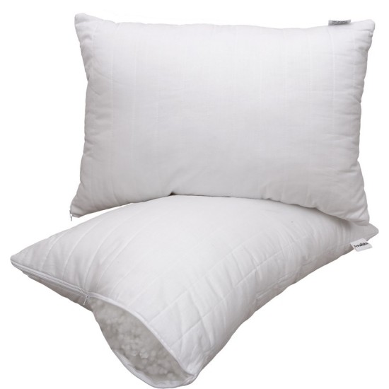 Μαξιλάρι Ύπνου Μέτριο Καπιτονέ Silicon Fiber Balls Anna Riska (50x70) 1Τεμ