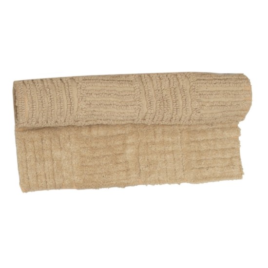 Πατάκι Bathmat Domino Beige Cotton Anna Riska (50x80) 1Τεμ