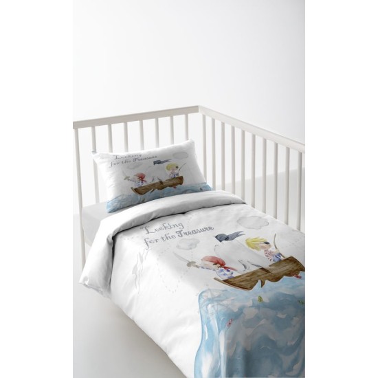Μαξιλαροθήκη Βρεφική Κούνιας Baby Digital Print Captain Cotton Anna Riska (30x40+4) 1Τεμ