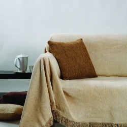 Ριχτάρι Τετραθέσιου Throws 1300 Sand Jacquard Melange Chenille Anna Riska (180x320) 1Τεμ