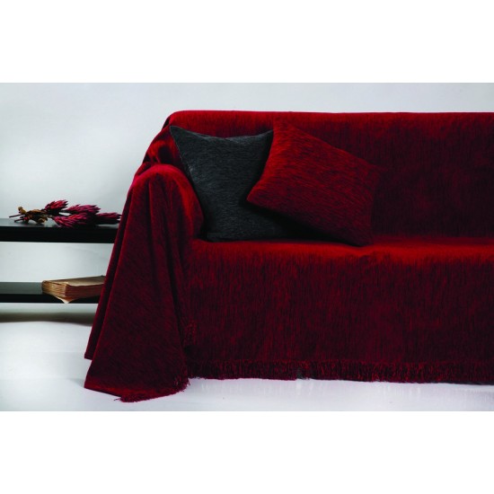 Διακοσμητικές Μαξιλαροθήκες Σετ Pillows 1300 Red Jacquard Melange Chenille Anna Riska (45x45) 2Τεμ