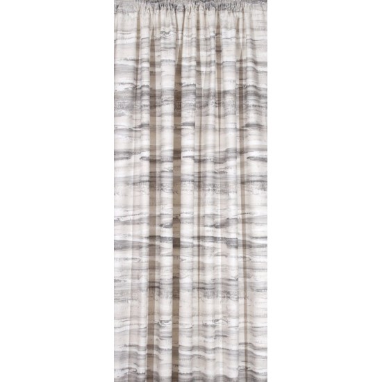 Κουρτίνα Με Τρέσα Curtains Digital Print Granite Grey Panama Anna Riska (280x270) 1Τεμ