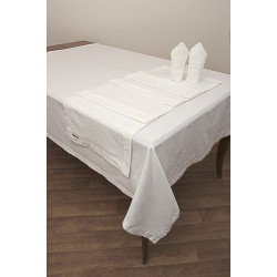 Τραπεζομάντηλο 2410 White Jacquard Anna Riska (165x320) 1Τεμ