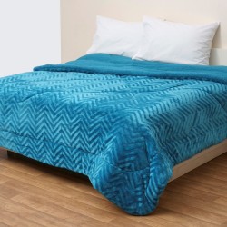 Κουβερτοπάπλωμα Με Sherpa Υπέρδιπλο Toronto Ocean Blue Double Face Jacquard Anna Riska (220x240) 1Τεμ