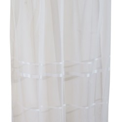 Κουρτίνα με Τρέσα Cuba 2 White Οργαντίνα με Διχτάκι Anna Riska (280x270) 1Τεμ