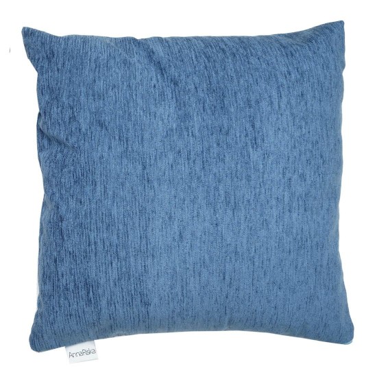 Διακοσμητικό Μαξιλάρι Chenille Jacquard 1300 Denim Anna Riska (55x55) 1Τεμ