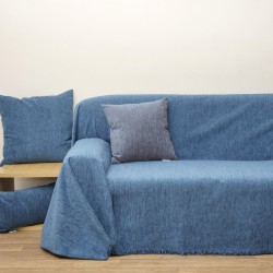 Ριχτάρι Τριθέσιου Chenille Jacquard 1300 Denim Anna Riska (180x280) 1Τεμ