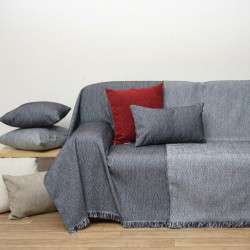 Ριχτάρι Τριθέσιου Double Face Chenille Jacquard 1440 Black Anna Riska (180x280) 1Τεμ