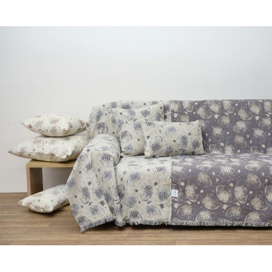 Ριχτάρι Πολυθρόνας Double Face Chenille Jacquard 1441 Linen Anna Riska (180x180) 1Τεμ Ριχτάρι Πολυθρόνας Double Face Chenille Jacquard 1441 Linen Anna Riska (180x180) 1Τεμ