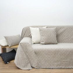 Ριχτάρι Διθέσιου Chenille Jacquard 1442 Beige Anna Riska (180x240) 1Τεμ