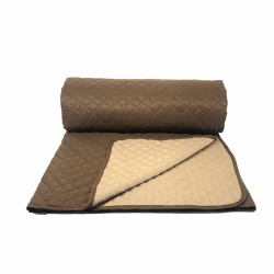Κουβερλί Μονό Ultrasonic Beige-Brown 100gsm Microfiber Blanc de Blanc (160x240) 1Τεμ