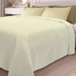 Κουβερλί Υπέρδιπλο Summer Ultrasonic Ecru Micro Blanc de Blanc (220x240) 1Τεμ