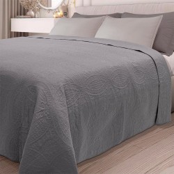 Κουβερλί Υπέρδιπλο Summer Ultrasonic Grey Micro Blanc de Blanc (220x240) 1Τεμ