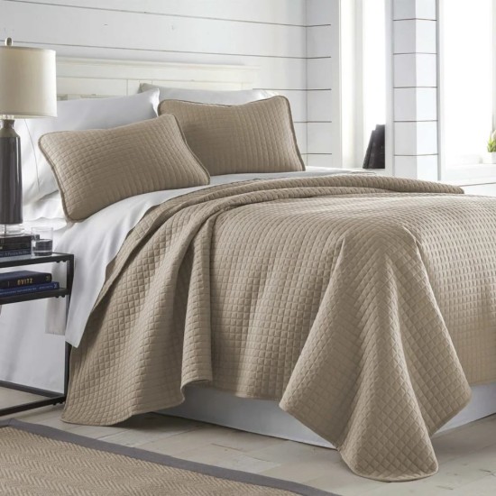 Κουβερλί Υπέρδιπλο Summer Ker Ultrasonic Sand Micro Blanc de Blanc (230x250) 1Τεμ