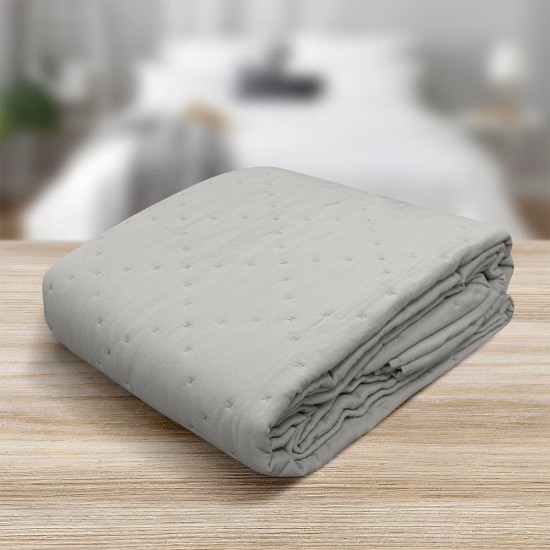 Κουβερλί Μονό Summer Ultrasonic 1020 Grey Micro Blanc de Blanc (160x220) 1Τεμ