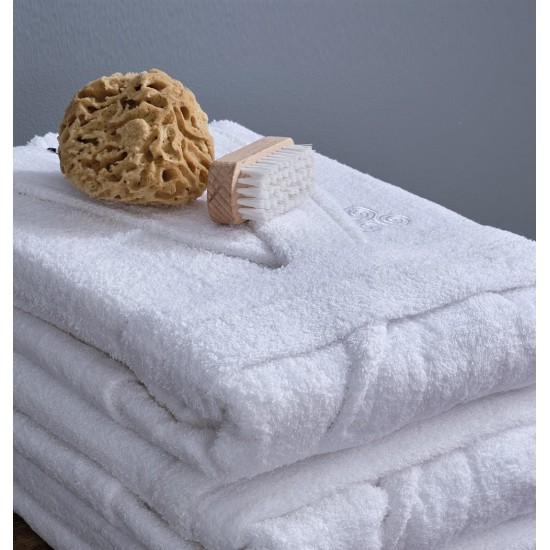 Μπουρνούζι Με Γιακά White Pure 420Gsm Cotton Blanc de Blanc 1Τεμ Μπουρνούζι Με Γιακά White Pure 420Gsm Cotton Blanc de Blanc 1Τεμ