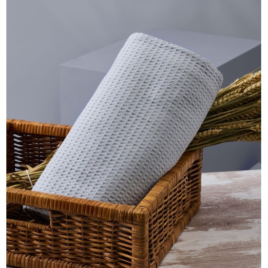 Κουβέρτα Πικέ Υπέρδιπλη Blanket Grey CVC Blanc de Blanc (230x265) 1Τεμ