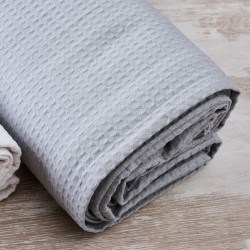 Κουβέρτα Πικέ Μονή Blanket Grey CVC Blanc de Blanc (170x265) 1Τεμ