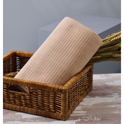 Κουβέρτα Πικέ Μονή Blanket Beige CVC Blanc de Blanc (170x265) 1Τεμ