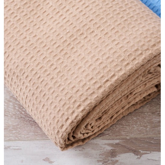 Κουβέρτα Πικέ Υπέρδιπλη Blanket Beige CVC Blanc de Blanc (230x265) 1Τεμ