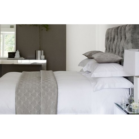 Σεντόνια King Size Premium Line Solid White 200TC Percale Cotton Blanc de Blanc (280x290) 1Τεμ