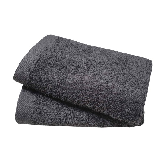 Πετσέτα Λαβέτα New Plain Line Grey 500gr Cotton Blanc de Blanc (30x30) 1Τεμ