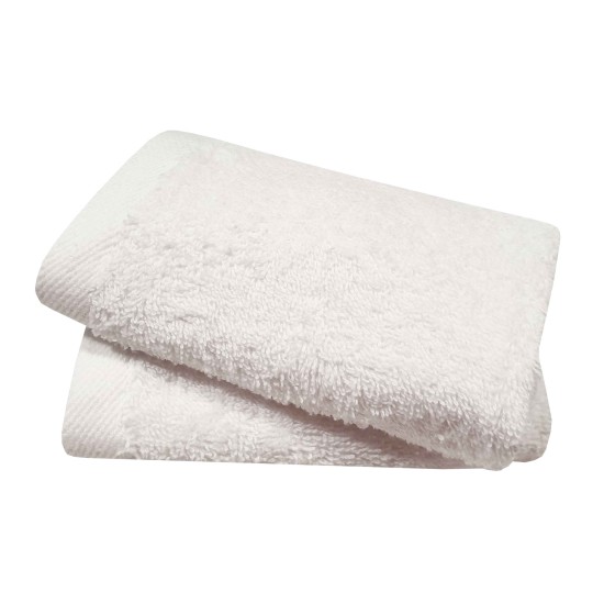 Πετσέτα Λαβέτα New Plain Line White 500gr Cotton Blanc de Blanc (30x30) 1Τεμ