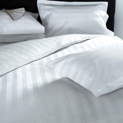 Σεντόνι Μονό Superb Line Stripe 2cm Satin TC300 Cotton Blanc de Blanc (160x290) 1Τεμ Σεντόνι Μονό Superb Line Stripe 2cm Satin TC300 Cotton Blanc de Blanc (160x290) 1Τεμ