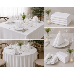 Τραπεζομάντηλο Αλέκιαστο & Αδιάβροχο Ithaki White Blanc de Blanc (105x105) 1Τεμ