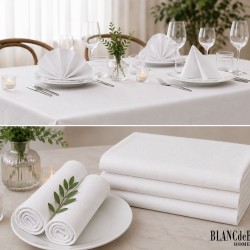Τραπεζομάντηλο Αλέκιαστο & Αδιάβροχο Ithaki White Blanc de Blanc (150x220) 1Τεμ