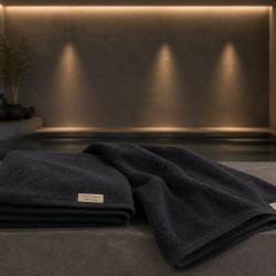 Πετσέτα Πισίνας Πλάζ Ανεξίτηλη Black Cotton Blanc de Blanc (80x180) 1Τεμ