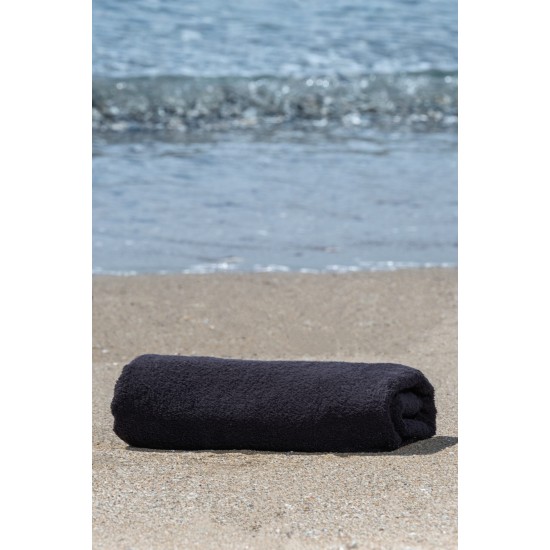 Πετσέτα Πισίνας Πλάζ Ανεξίτηλη Black Cotton Blanc de Blanc (80x180) 1Τεμ