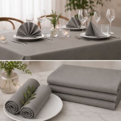 Τραπεζομάντηλο Αλέκιαστο & Αδιάβροχο Ithaki Smoke Blanc de Blanc (150x220) 1Τεμ