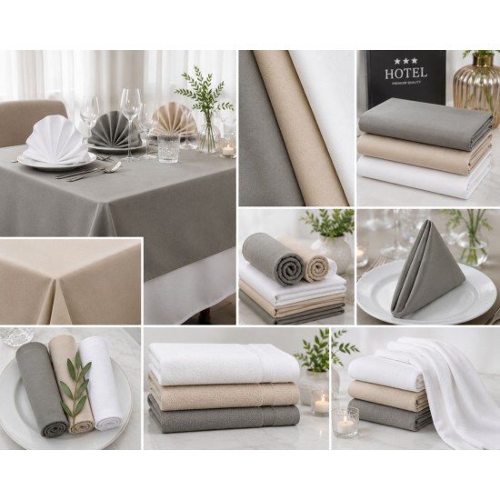 Πετσέτα Φαγητού Αλέκιαστη & Αδιάβροχη Ithaki White Blanc de Blanc (50x50) 1Τεμ
