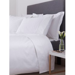 Μαξιλαροθήκη Premium Line Solid White 200TC Percale Polycotton Blanc de Blanc (53x73) 1Τεμ
