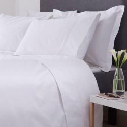 Μαξιλαροθήκη Oxford Premium Line Solid White 200TC Percale Polycotton Blanc de Blanc (53x73+5) 1Τεμ