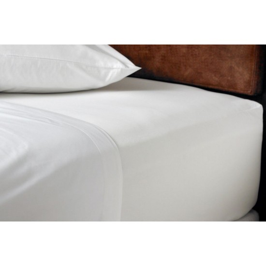 Σεντόνι Ημίδιπλο Classic Line Solid White 170TC Percale Polycotton Blanc de Blanc (190x280) 1Τεμ