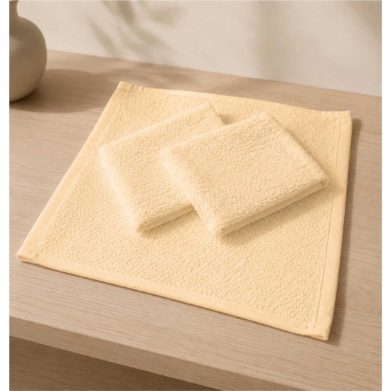 Λαβέτα Χεριών Plain Line Ecru 400gr/m2 Cotton Blanc de Blanc (25x25) 1Τεμ