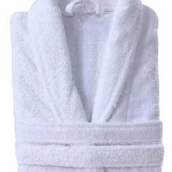 Μπουρνούζι Με Γιακά Standard Line White Πετσετέ Cotton Blanc de Blanc 1Τεμ