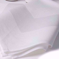 Πετσέτα Φαγητού Satin Band Line Cotton Blanc de Blanc (50x50) 1Τεμ