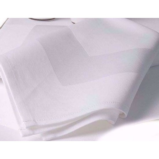 Πετσέτα Φαγητού Satin Band Line Cotton Blanc de Blanc (50x50) 1Τεμ